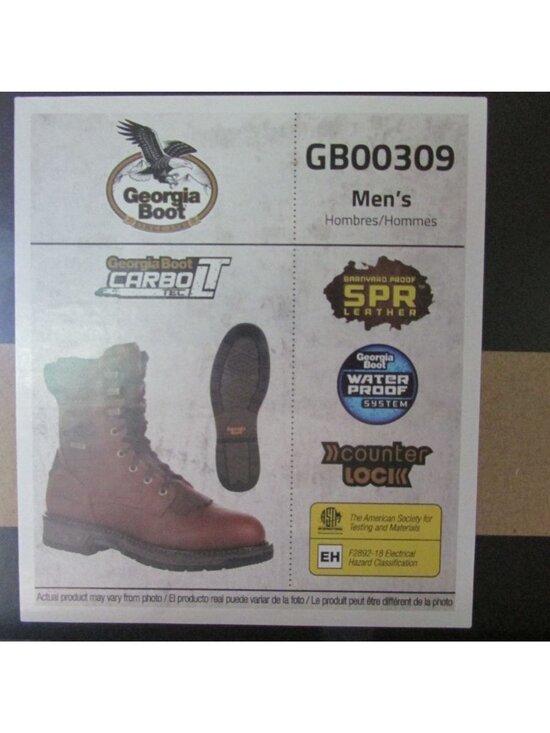 Georgia Boot Men\'s Carbo-Tec LT Waterproof Lace Up Work Boot GB00309